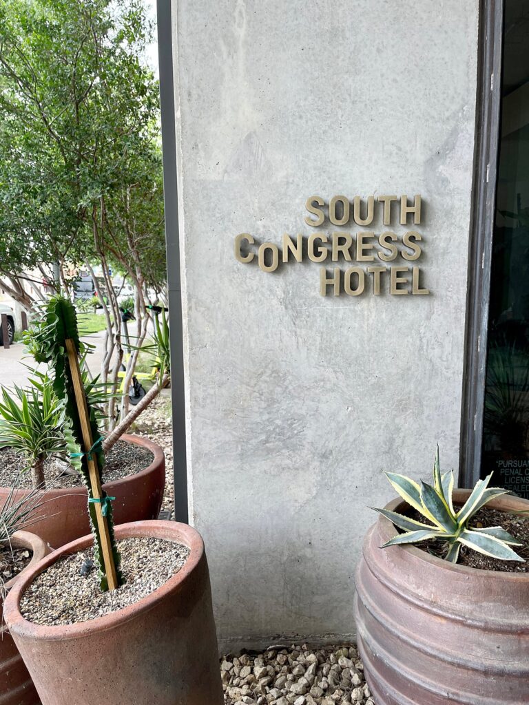 South Congress hotel for Austin Hotel Wedding.