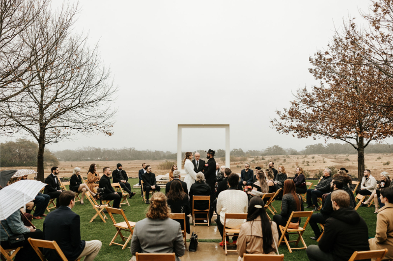 Outdoor wedding at Prospect House. 