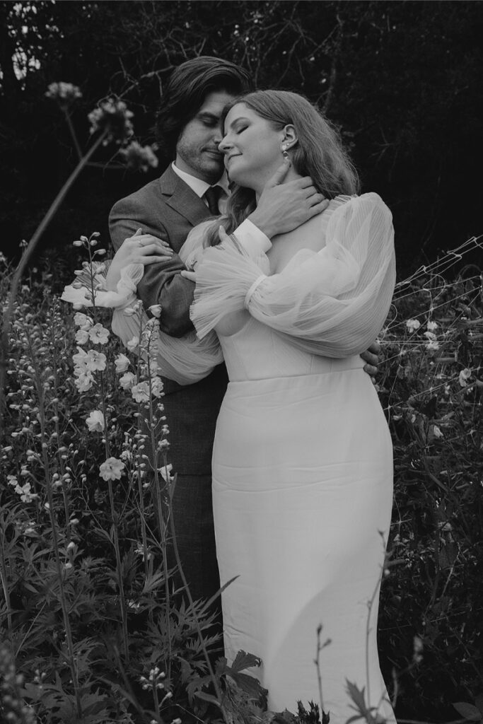 Wedding portraits in the garden of The Grand Lady Austin. 