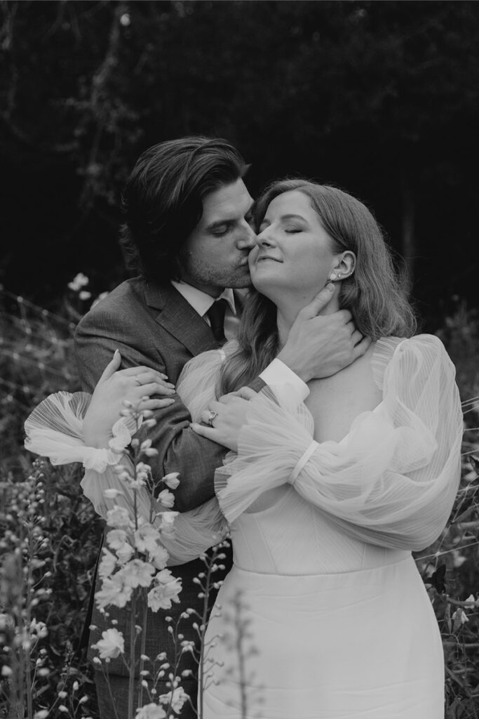 Wedding portraits in the garden of The Grand Lady Austin. 