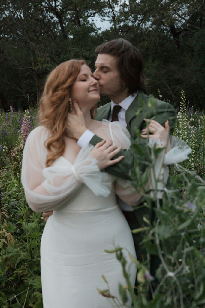 Wedding portraits in the garden of The Grand Lady Austin. 