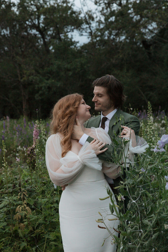 Wedding portraits in the garden of The Grand Lady Austin. 