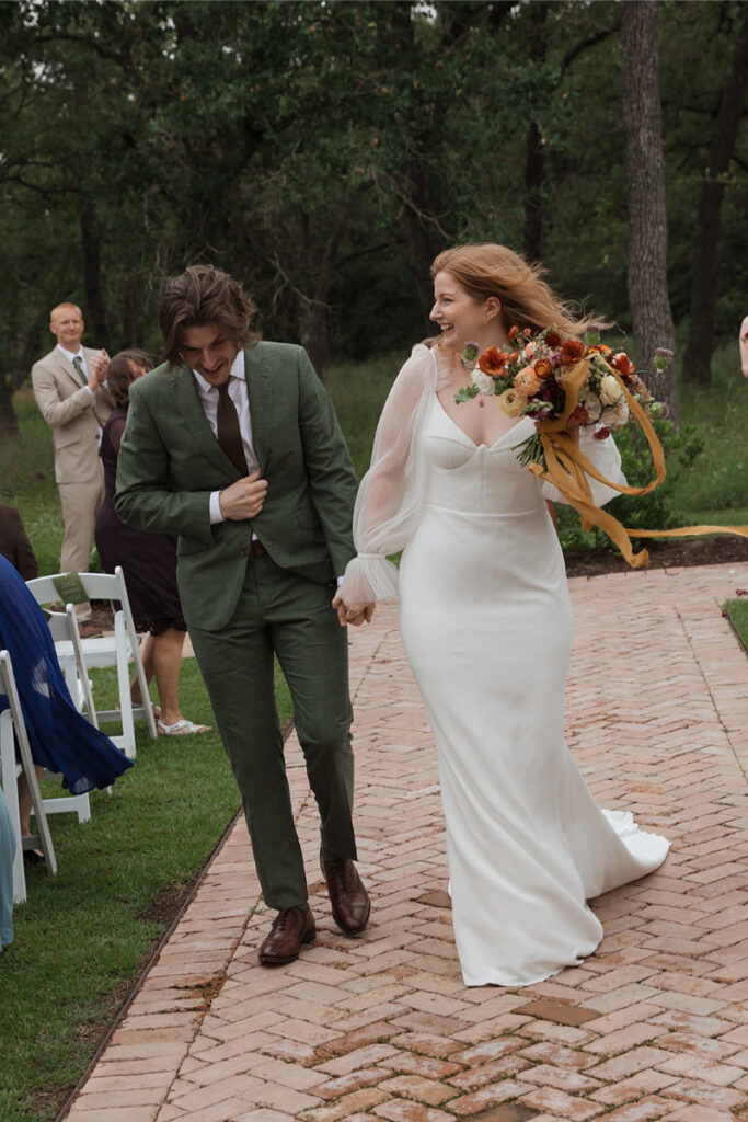 The ceremony lawn during a wedding at The Grand Lady Austin. 