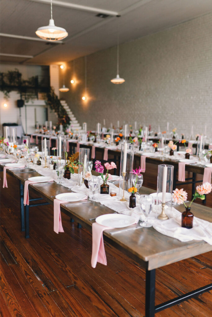 Whimsical wedding details at One Eleven East Hutto.