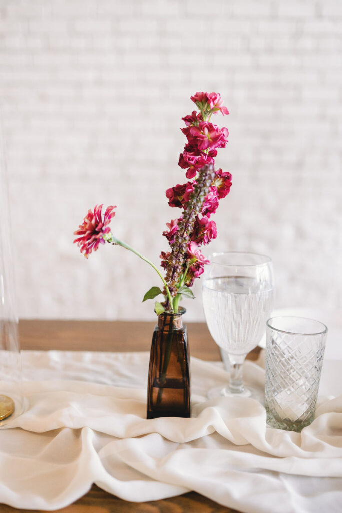Whimsical wedding details at One Eleven East Hutto.