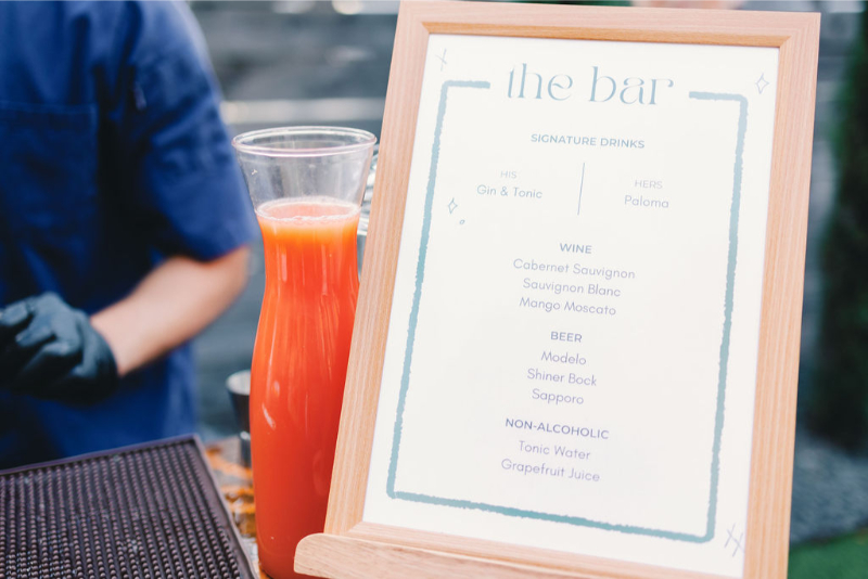 Wedding details at One Eleven East Hutto.