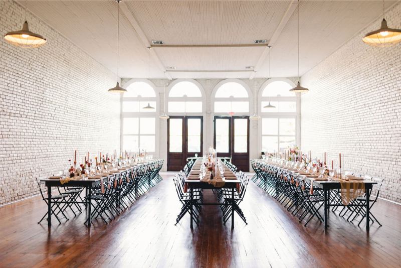 Whimsical wedding details at One Eleven East Hutto.