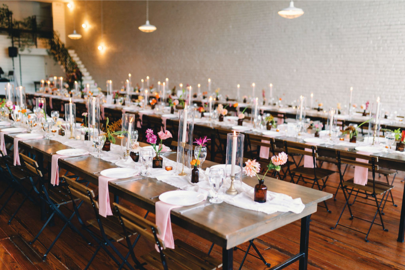 Whimsical wedding details at One Eleven East Hutto.