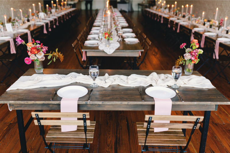 Sweetheart table at One Eleven East Hutto.