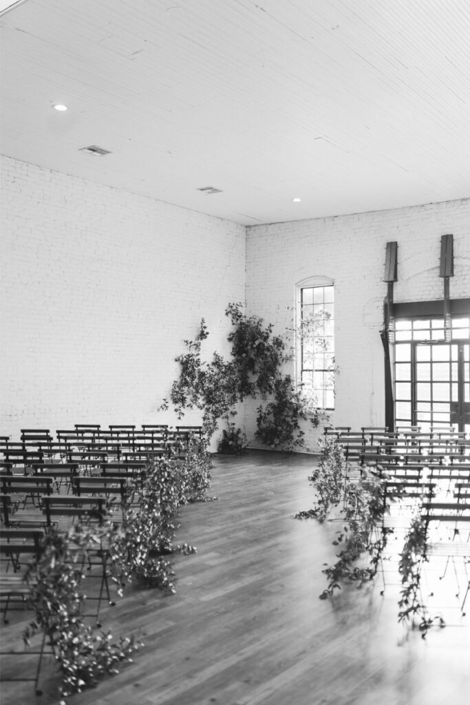 Ceremony space at One Eleven East Hutto.