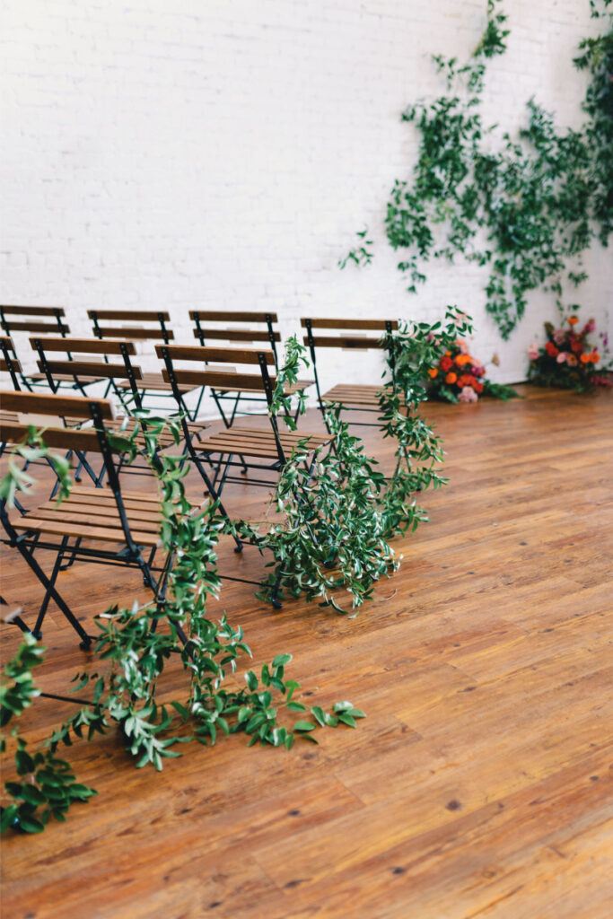 Ceremony space at One Eleven East Hutto.