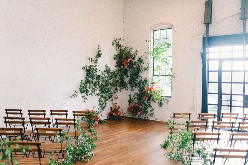 Ceremony space at One Eleven East Hutto.