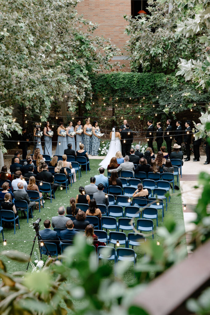 Modern garden wedding at Hotel Magdalena