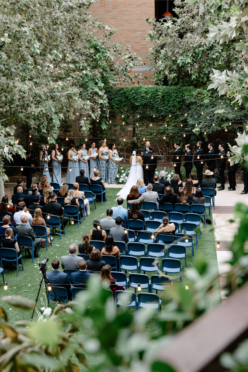 Modern garden wedding at Hotel Magdalena