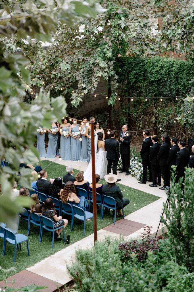 Modern garden wedding at Hotel Magdalena