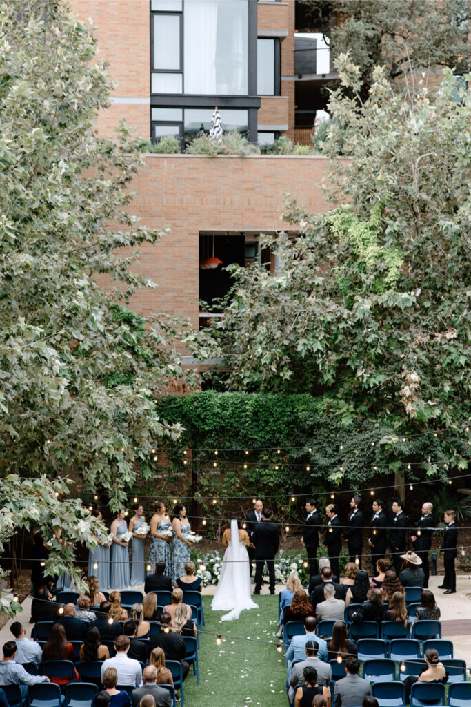 Modern garden wedding at Hotel Magdalena