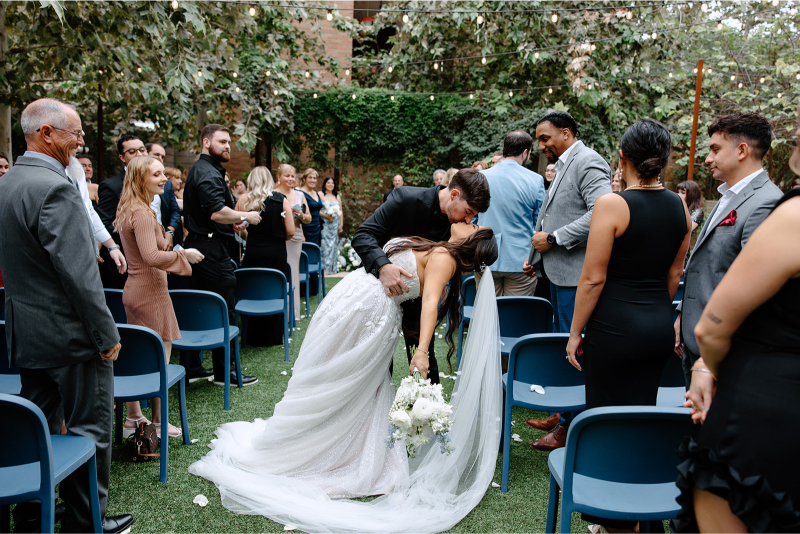 Modern garden wedding at Hotel Magdalena