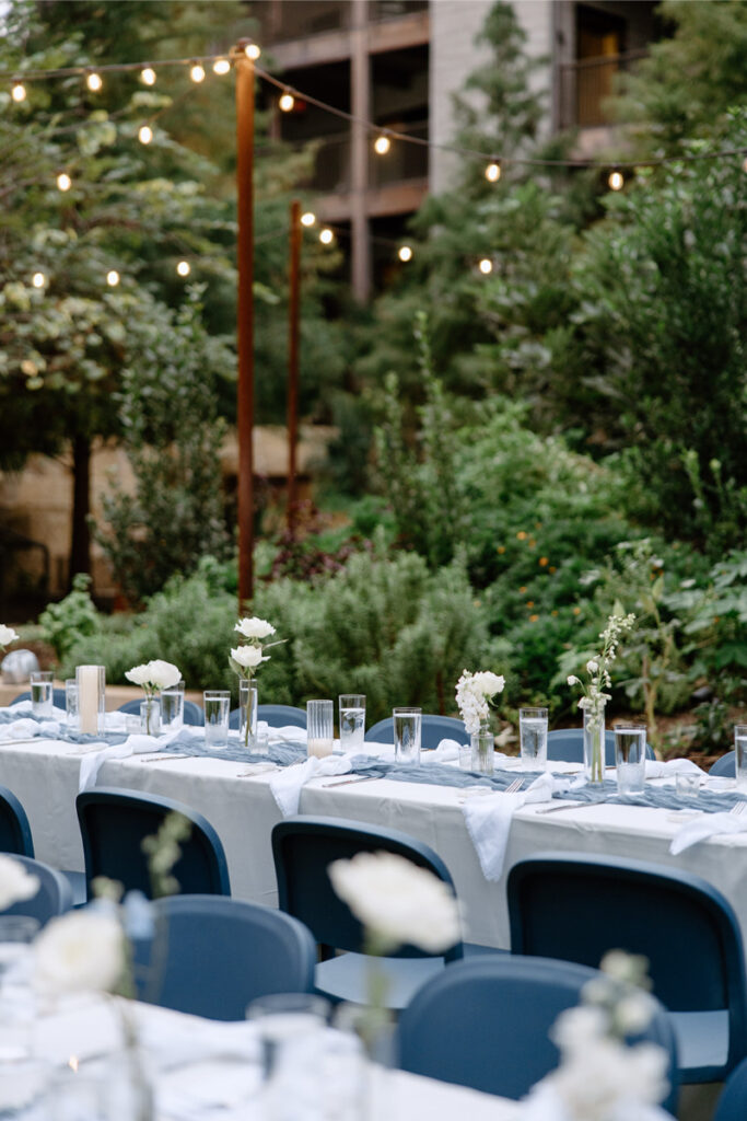 Modern garden wedding at Hotel Magdalena