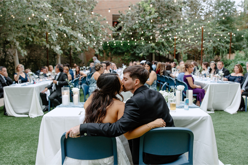 Modern garden wedding at Hotel Magdalena
