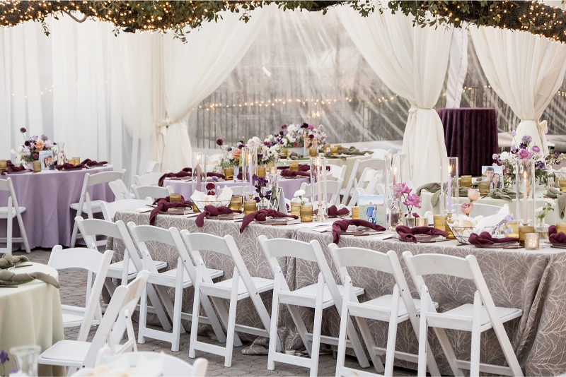 A courtyard coffee shop wedding at The Allen House