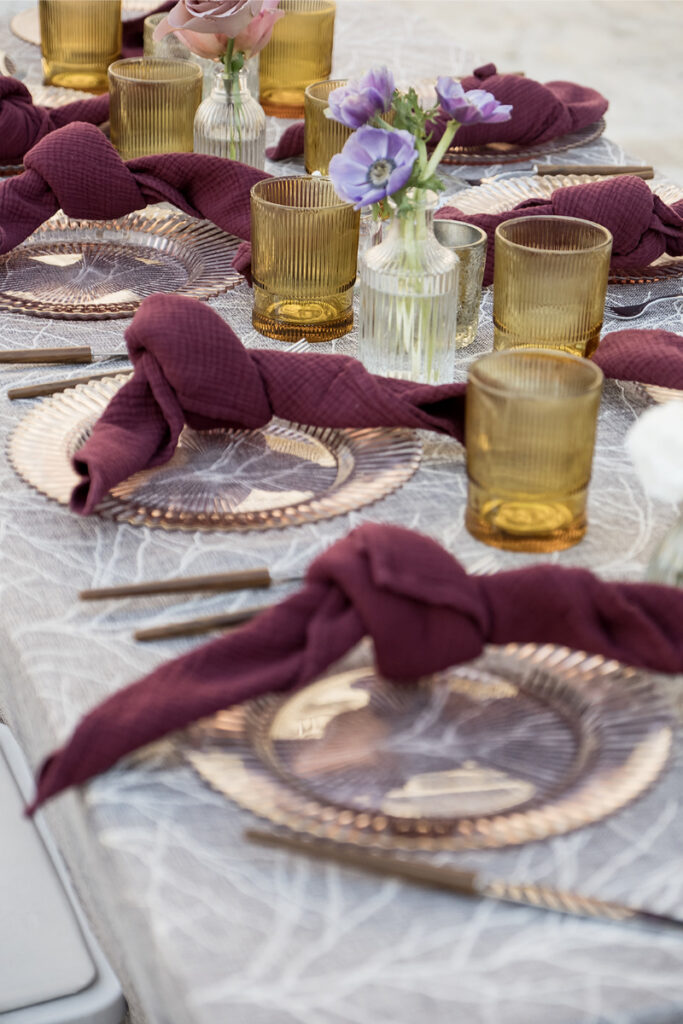 A courtyard coffee shop wedding at The Allen House