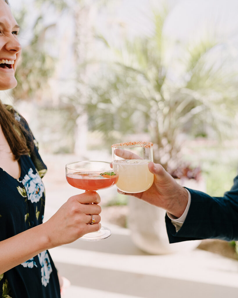 Austin high-end wedding design with relaxed guest mingling during cocktail hour.